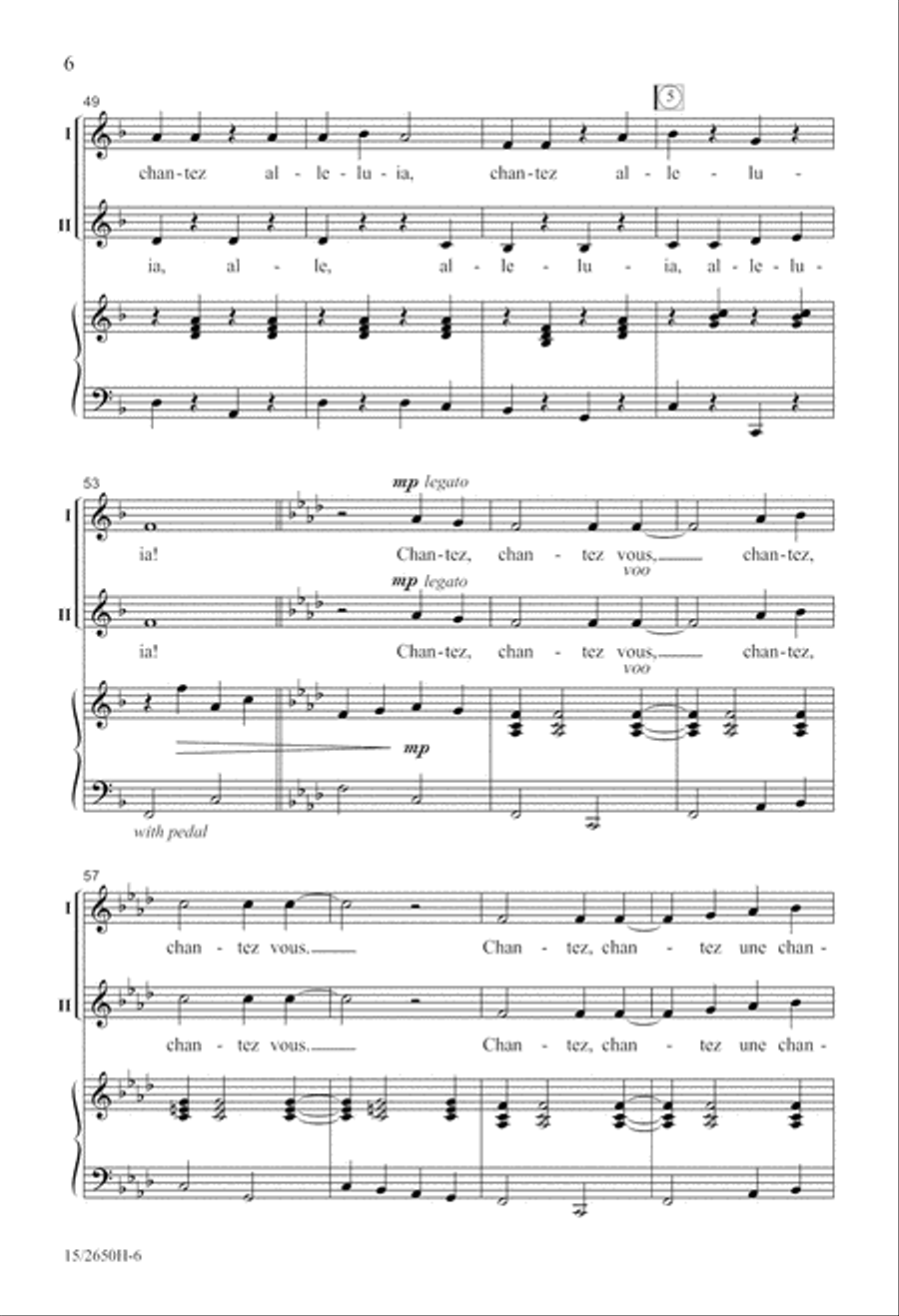 Chantez Alleluia! 2-Part scores gallery preview page 6