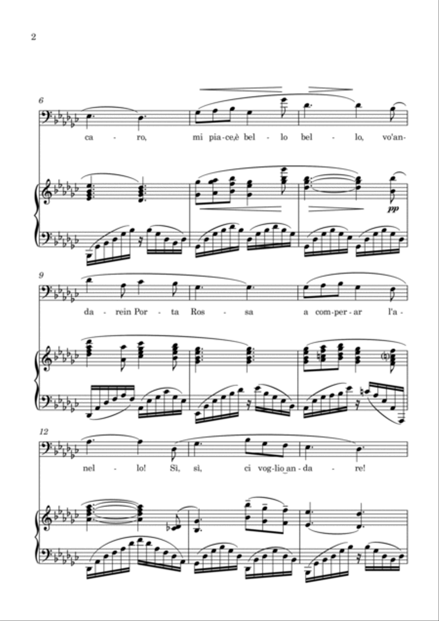 O Mio Babbino Caro Voice scores gallery preview page 2
