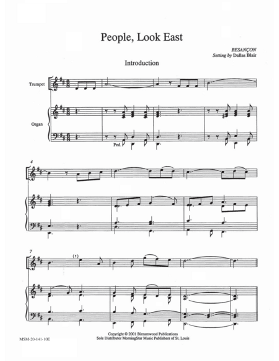 People, Look East Trumpet scores gallery preview page 1