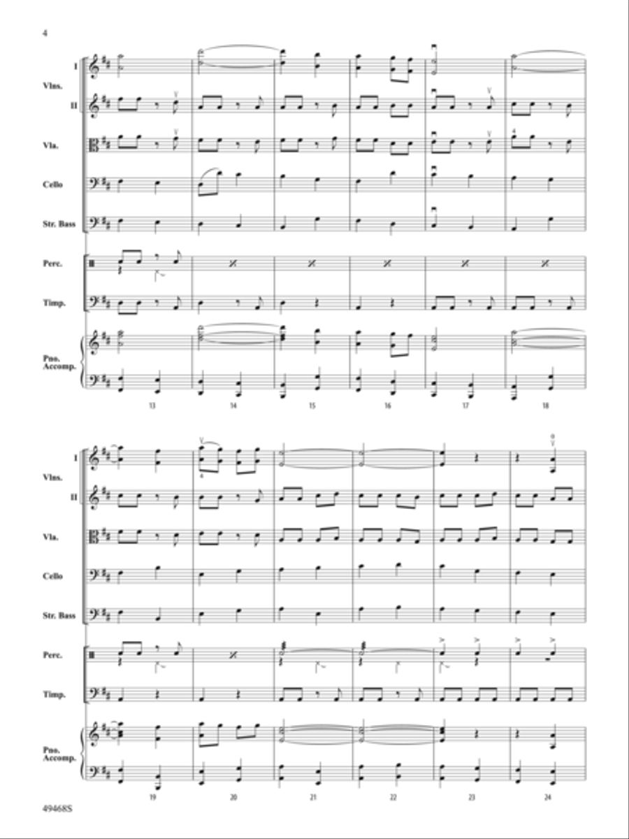 Autumn and Winter: Score String Orchestra scores gallery preview page 4
