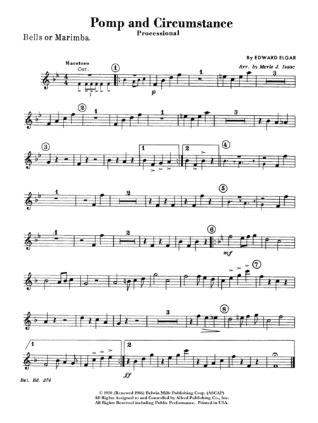 Pomp and Circumstance, Op. 39, No. 1 (Processional): Bells