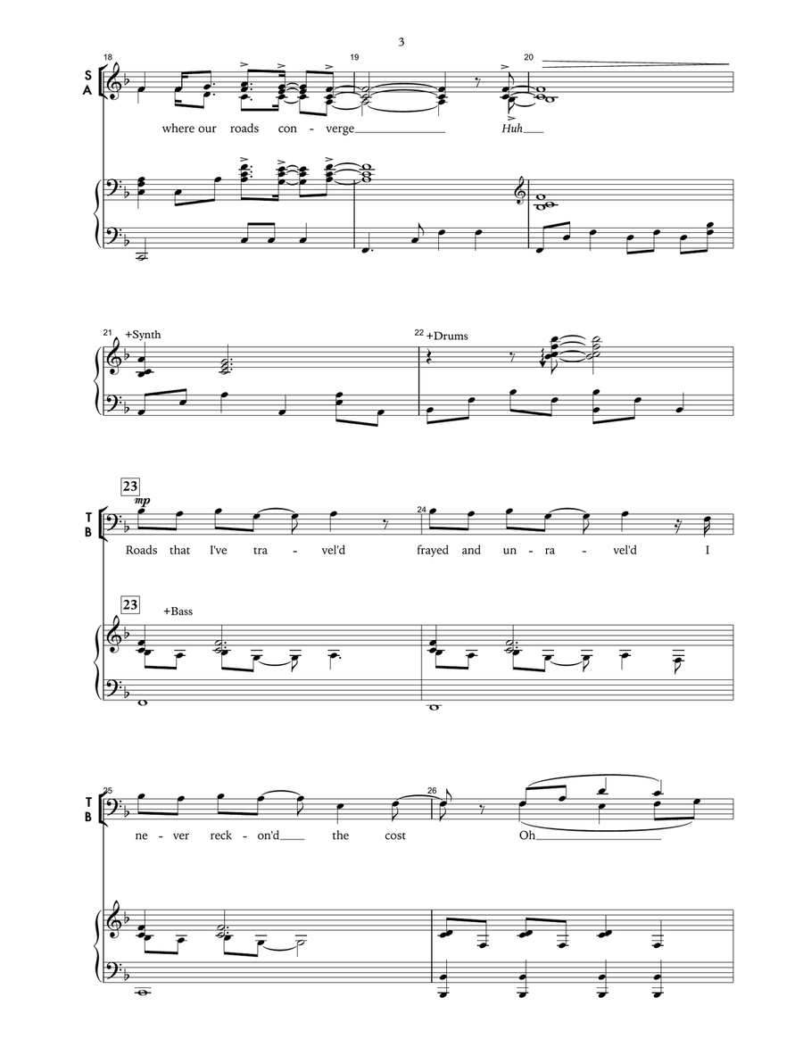 Rivers and Roads 4-Part scores gallery preview page 3