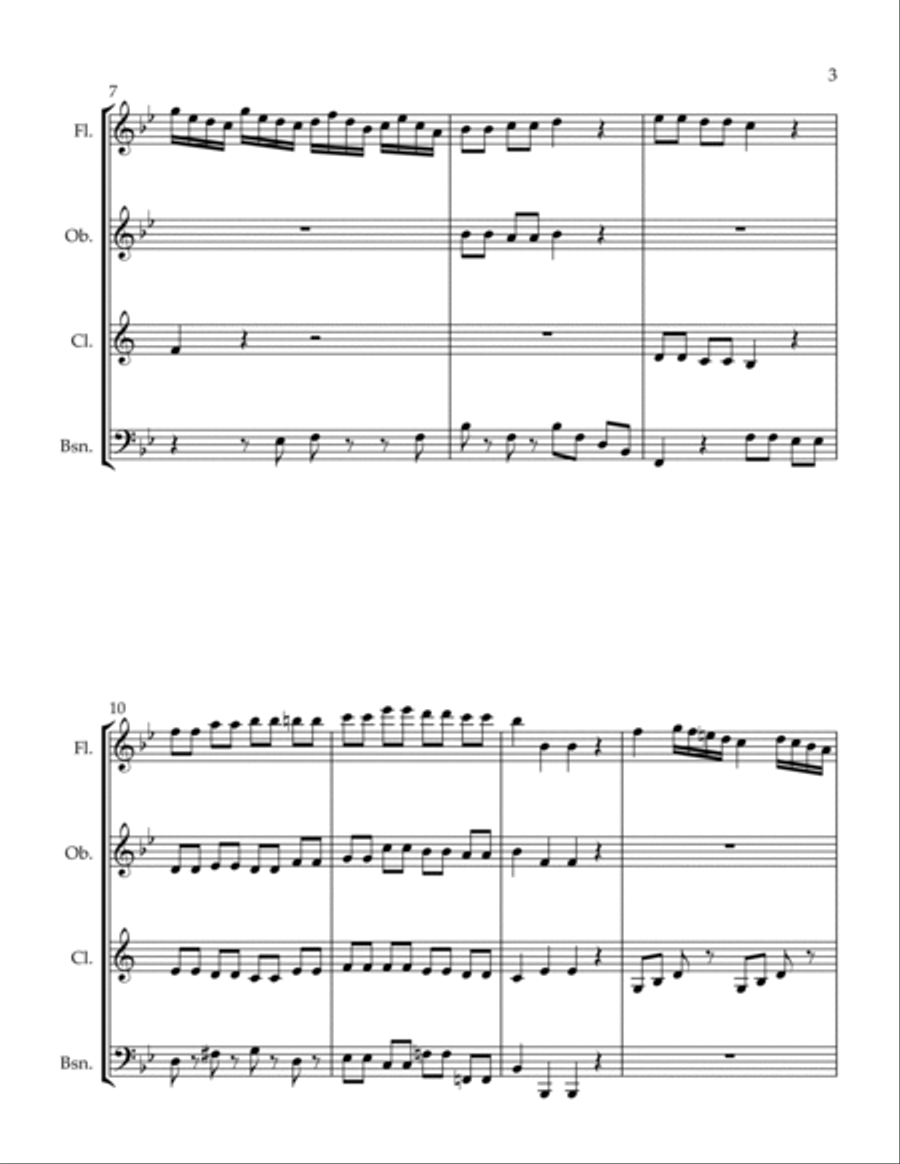 Spiritoso Woodwind Quartet scores gallery preview page 3