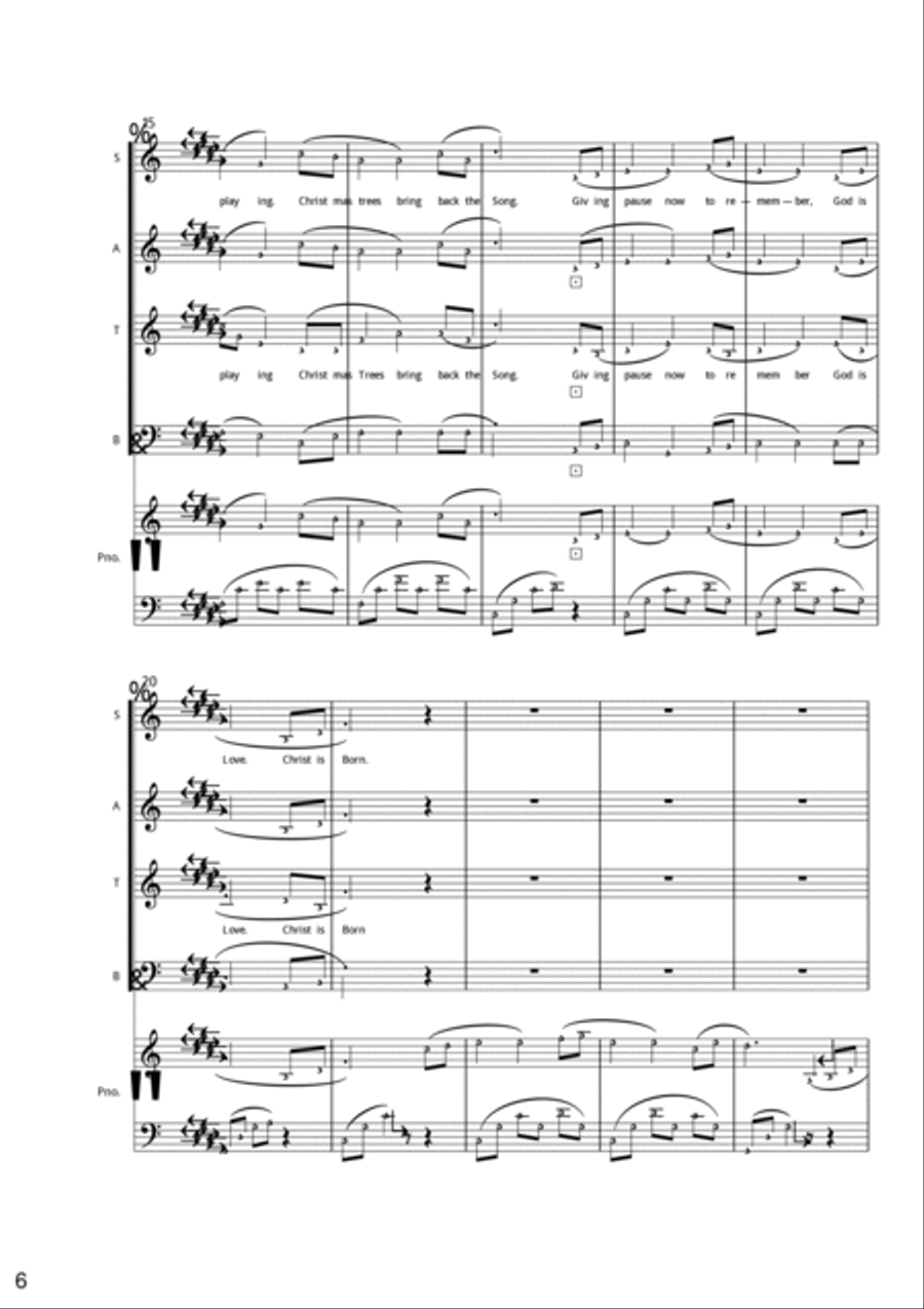 Tiny Lights 4-Part scores gallery preview page 6