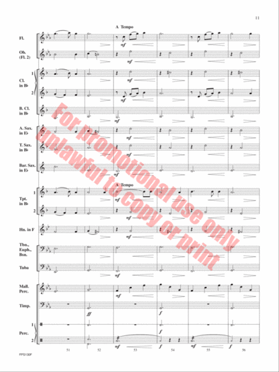 Tides Tides Concert Band scores gallery preview page 12