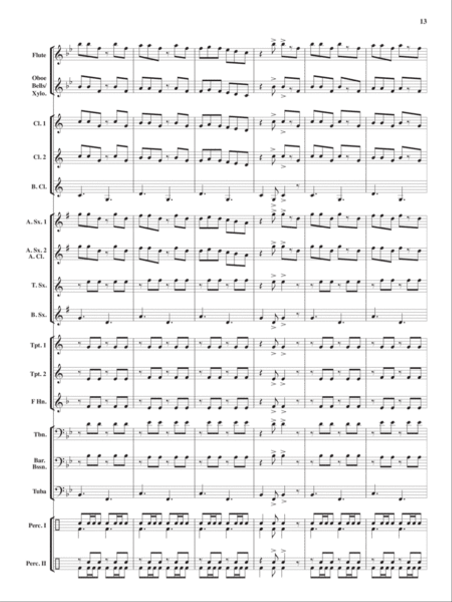 El Toro Rojo Grande Concert Band scores gallery preview page 12