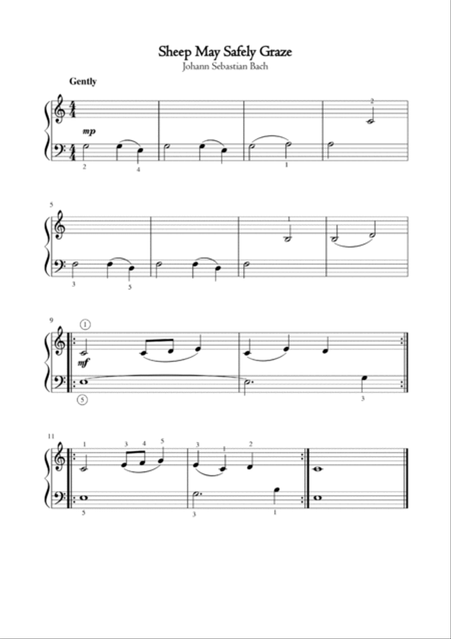 30 Famous Classical Melodies - early elementary piano Piano Method scores gallery preview page 4