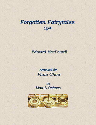 Book cover for Forgotten Fairytales Op4 for Flute Choir