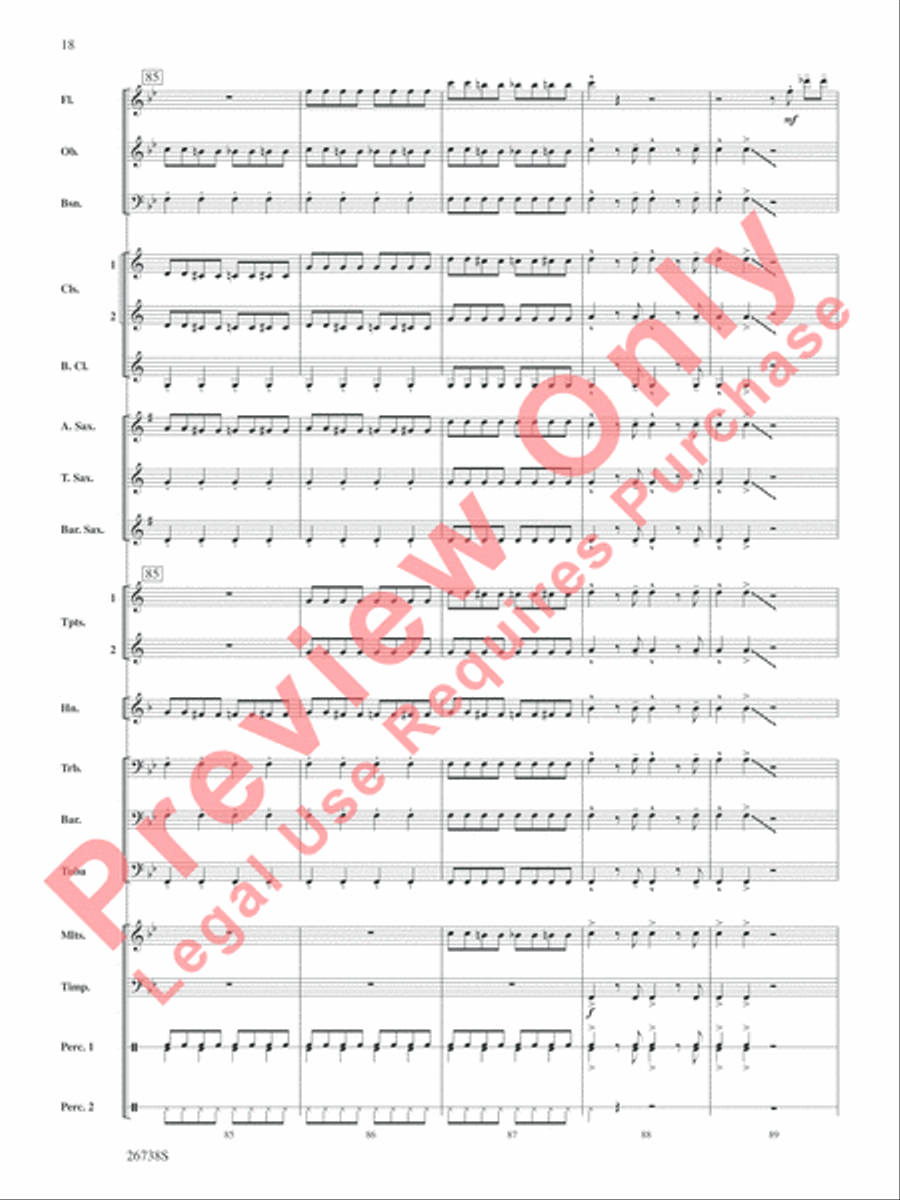 Superheroes R Us Concert Band scores gallery preview page 19