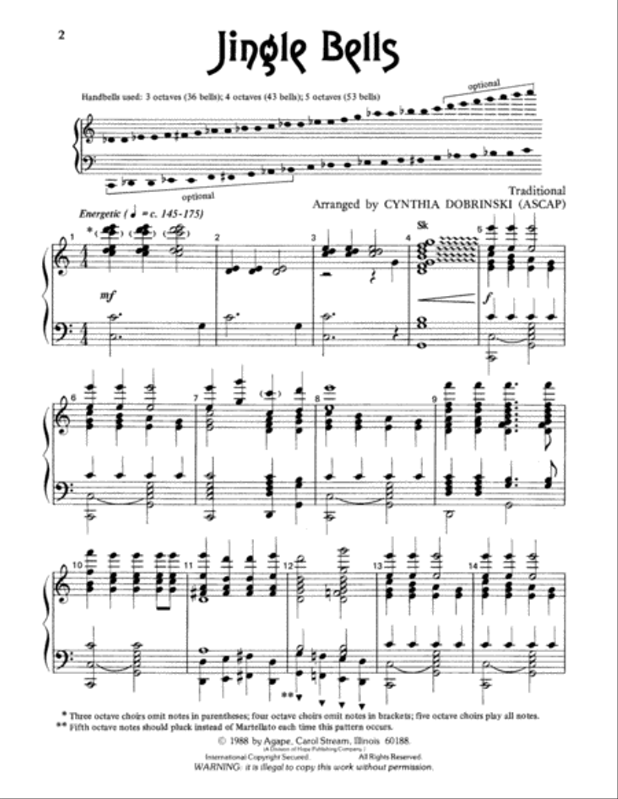 Jingle Bells 5-Octaves scores gallery preview page 9