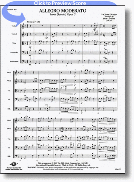 Allegro Moderato from Quintet, Opus 5