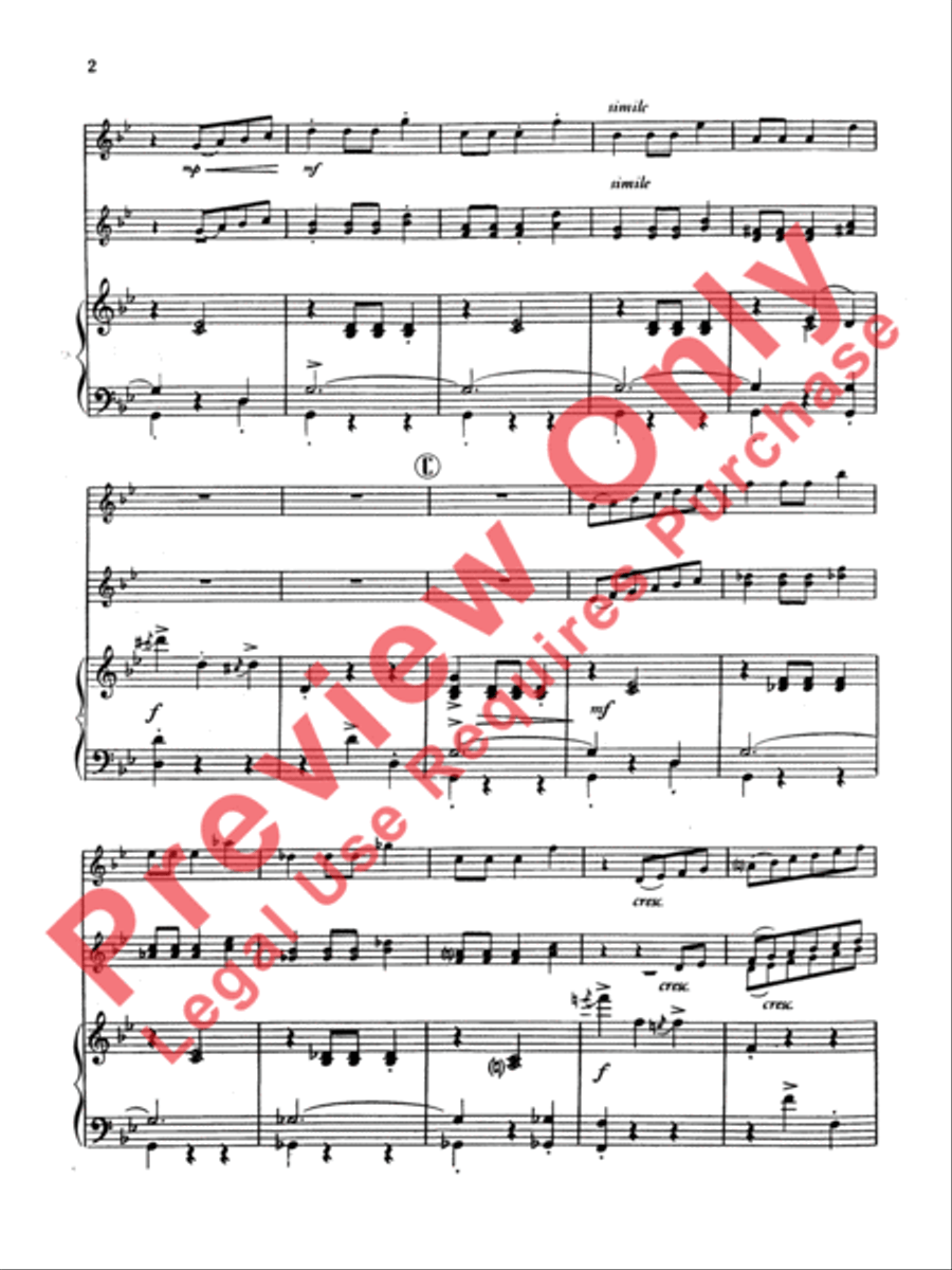 Trumpets of Spain Trumpet Trio scores gallery preview page 3