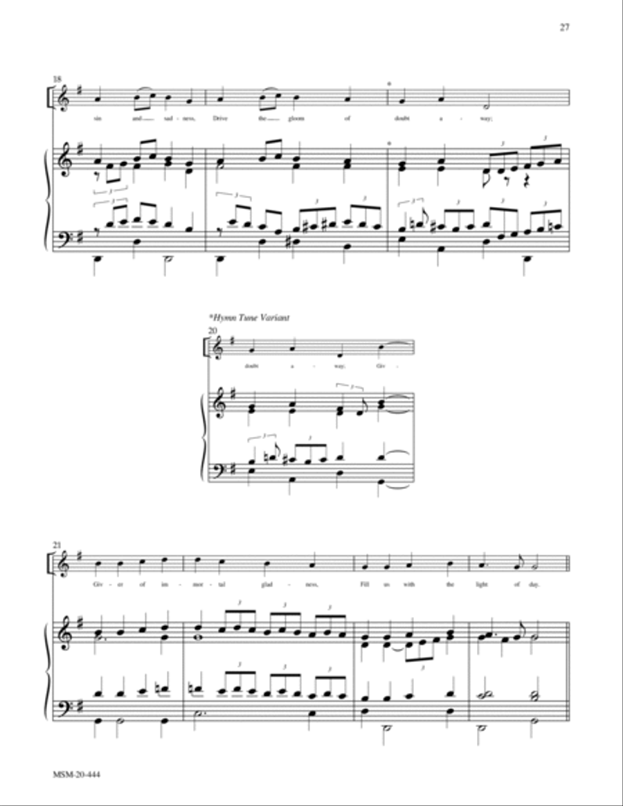 Joyful, Joyful, We Adore Thee (Hymn to Joy) 4-Part scores gallery preview page 5