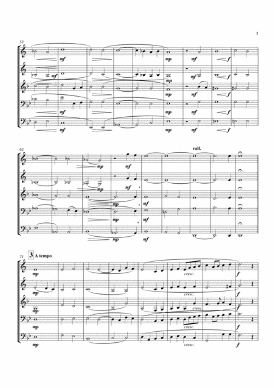 Vexilla Regis Brass Quintet scores gallery preview page 3