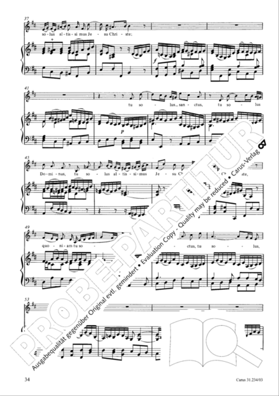 Mass in A major Mass in A major 4-Part scores gallery preview page 37