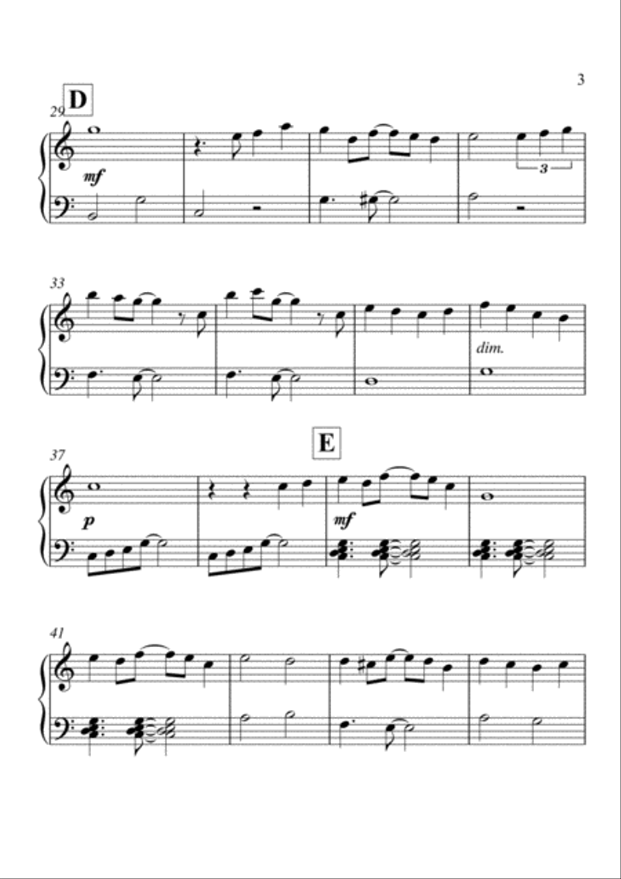 A Whole New World (from 'Aladdin') Easy Piano scores gallery preview page 3