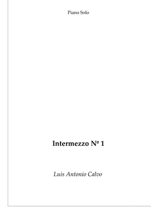 Intermezzo Nº 1 (piano solo)