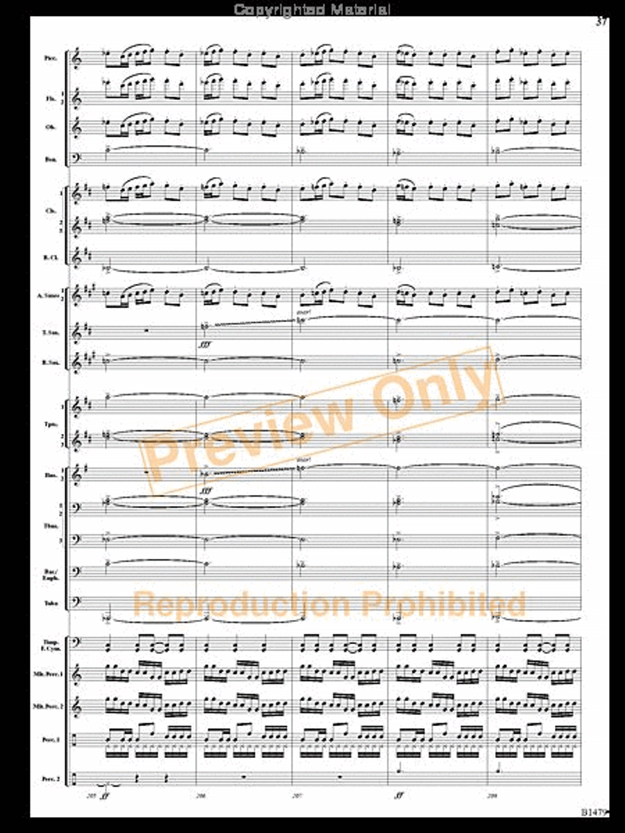 Gravity Wave Gravity Wave Concert Band scores gallery preview page 36