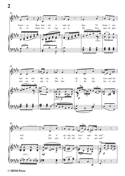 Leo-Se mai senti,from 'La clemenza di Tito',in E Major,for Voice and Piano image number null