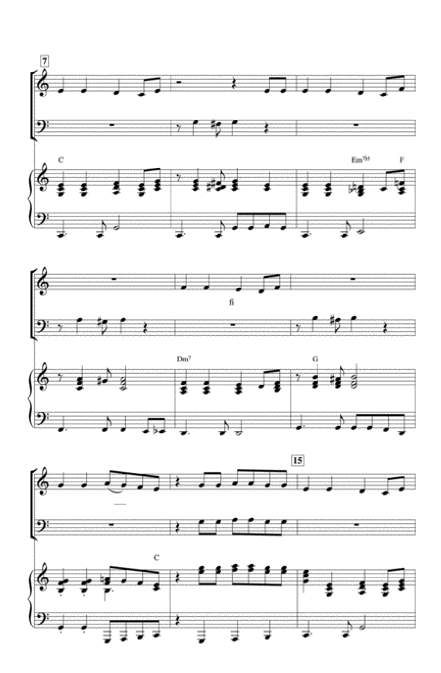 Jingle Bells Rock! (A Medley) 4-Part scores gallery preview page 12