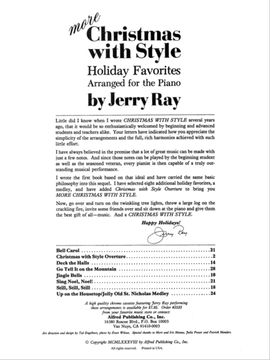 More Christmas with Style Piano Solo scores gallery preview page 5