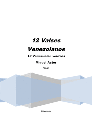 Book cover for 12 Valses Venezolanos