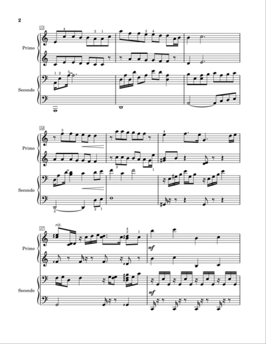 The Giving The Giving 1 Piano, 4-Hands scores gallery preview page 2