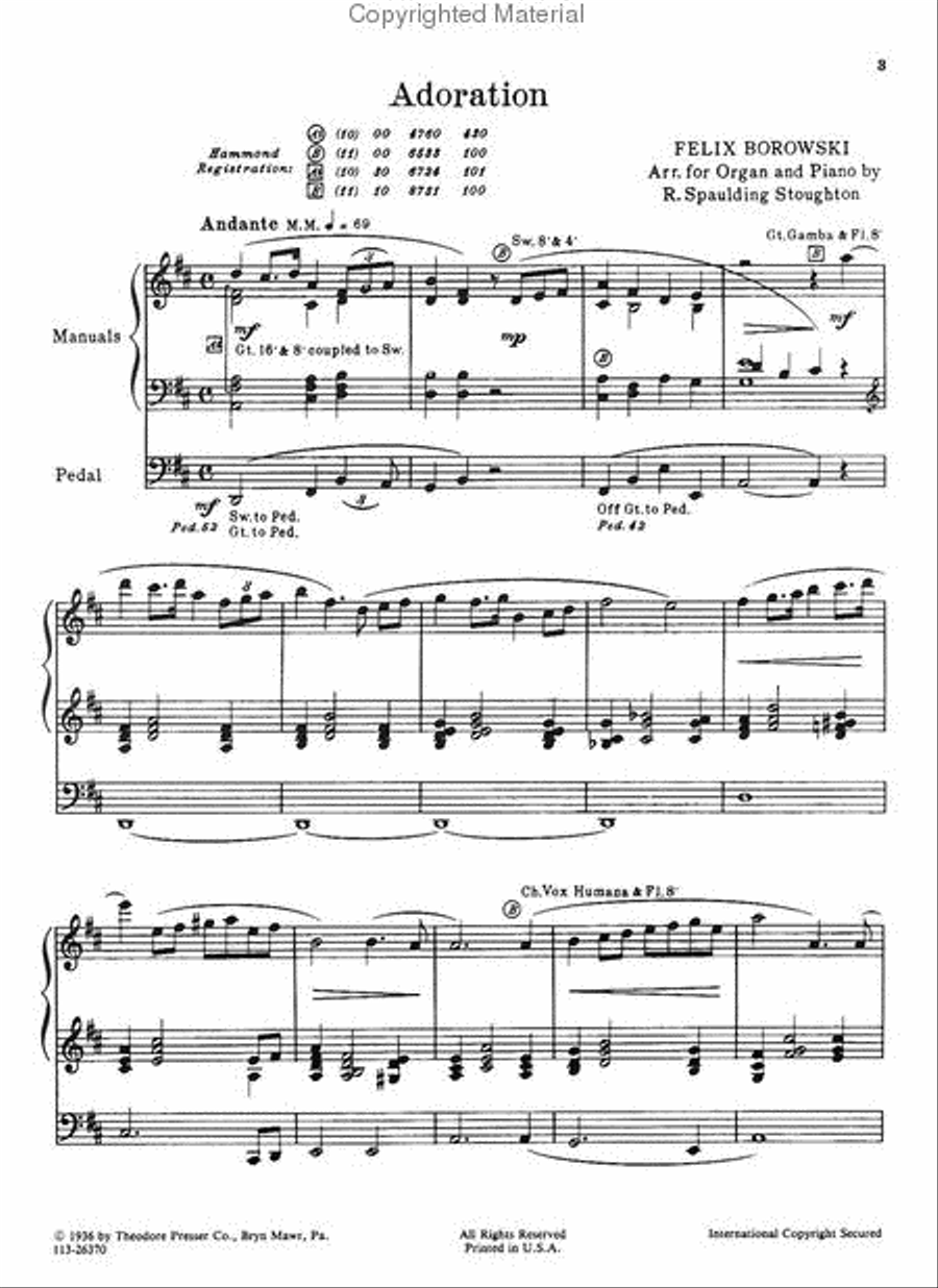 Adoration Adoration Chamber Music scores gallery preview page 2