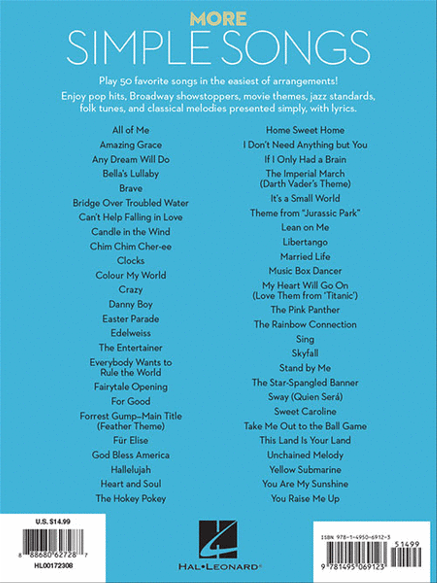 More Simple Songs More Simple Songs Easy Piano scores gallery preview page 6