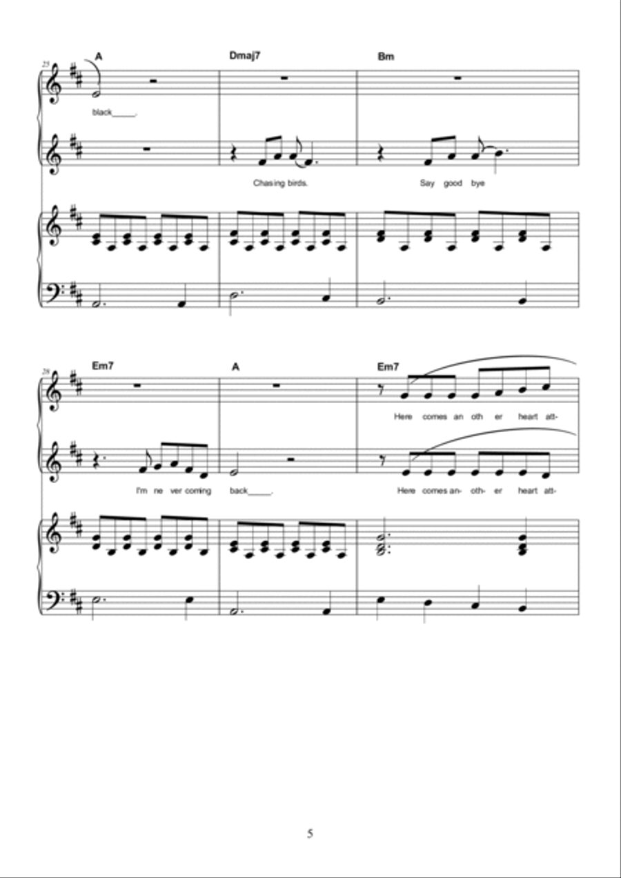 Chasing Birds Choir scores gallery preview page 6