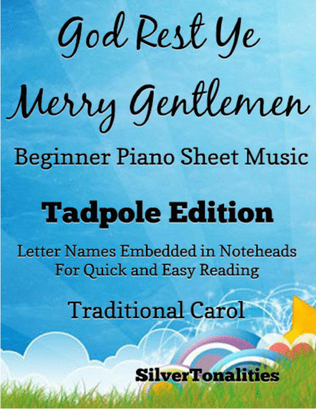 God Rest Ye Merry Gentlemen Beginner Piano Sheet Music 2nd Edition