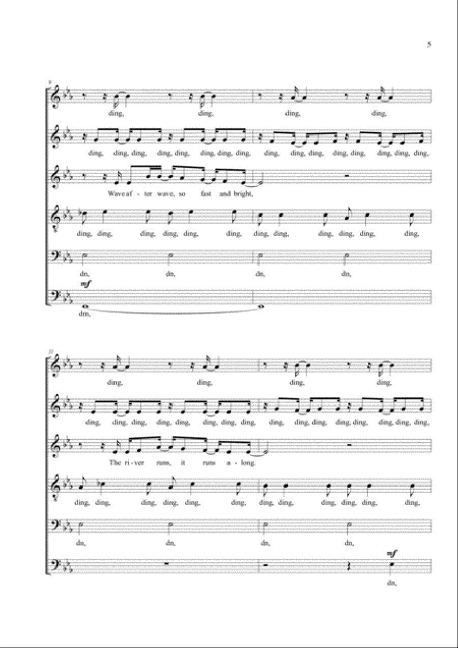 Shadows on the Tide SSATBB scores gallery preview page 6