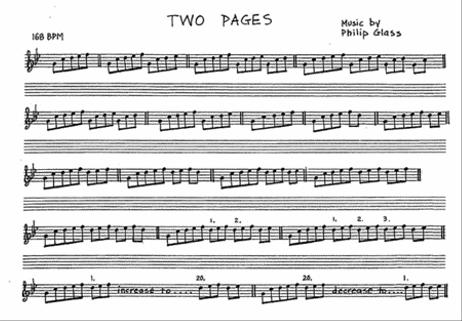 Two Pages Piano scores gallery preview page 1