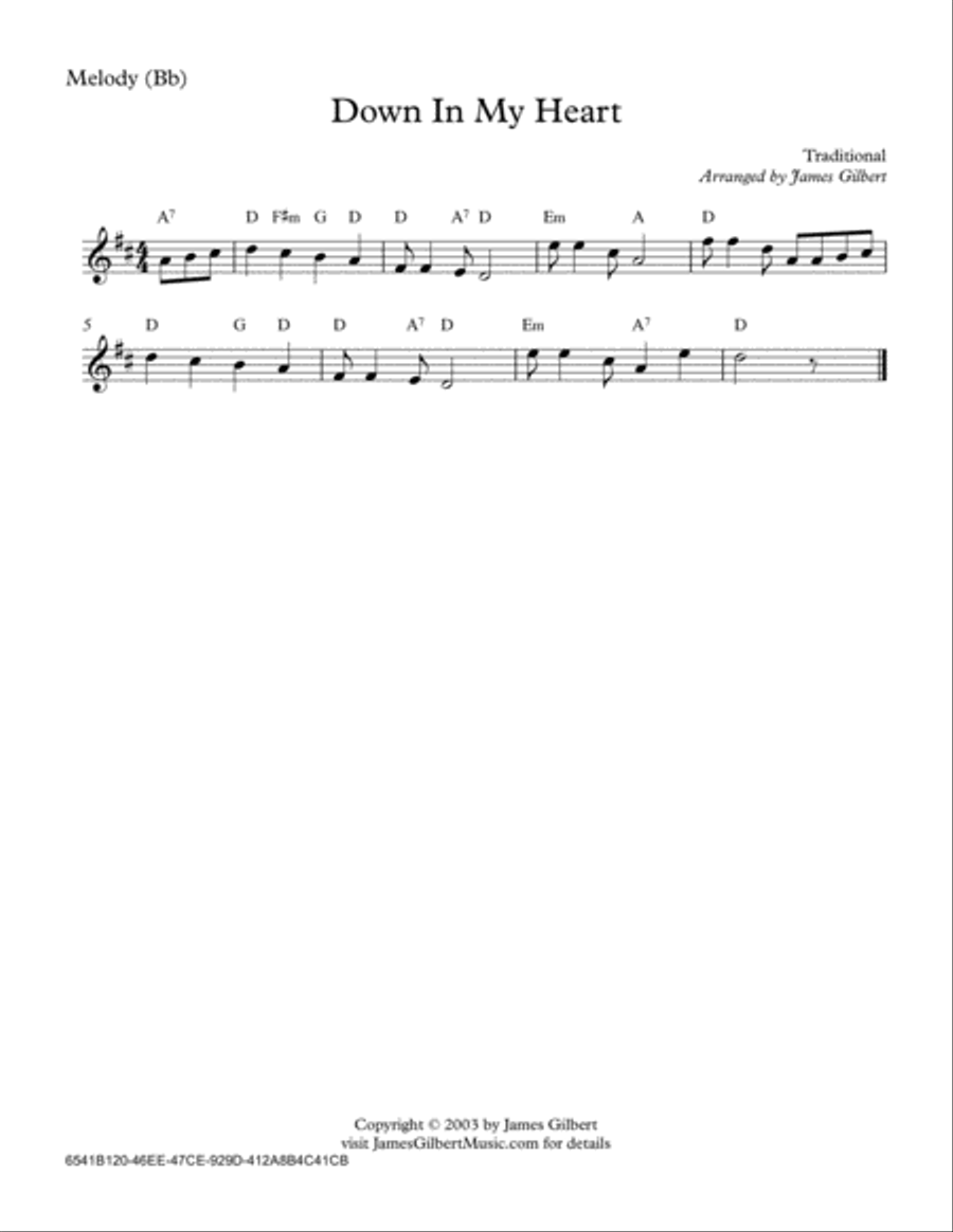 Down In My Heart Small Ensemble scores gallery preview page 6