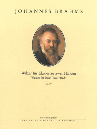 Book cover for 16 Waltzes Op. 39