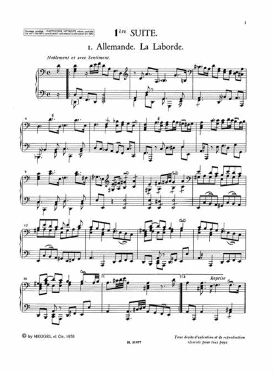 Antoine Forqueray: Pièces De Clavecin (Lp17) Harpsichord scores gallery preview page 2