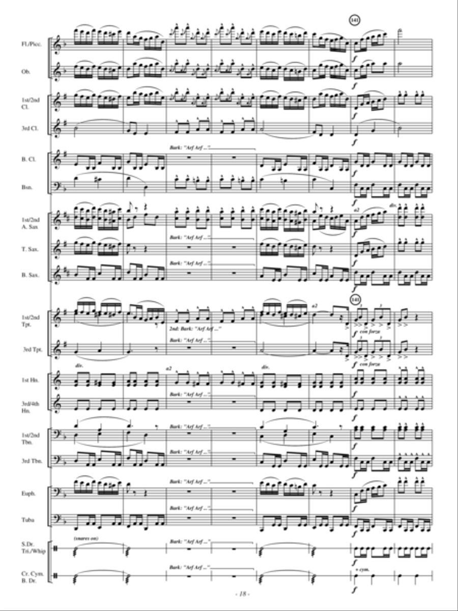 A Hunting Scene A Hunting Scene Concert Band scores gallery preview page 17