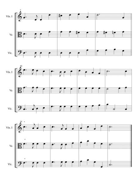 Hymns For String Trio book 1 - violin, viola,cello image number null