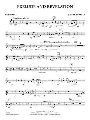 Prelude and Revelation - Bb Clarinet 3