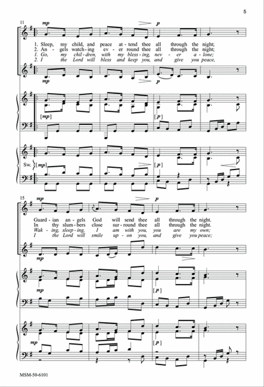 Two Welsh Tunes for Treble Voices Unison Choir scores gallery preview page 5