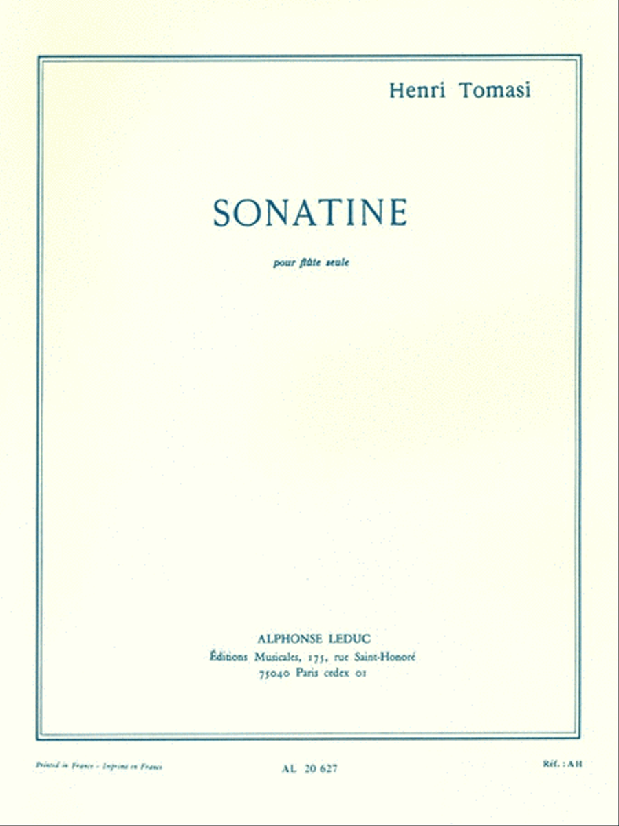 Sonatine (flute) Flute Solo scores gallery preview page 1
