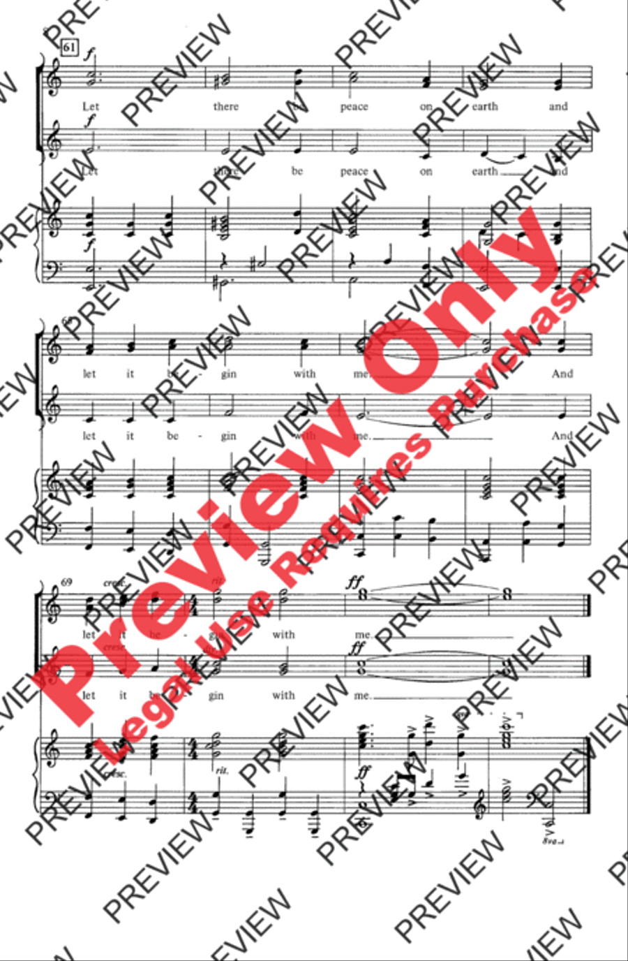 Let There Be Peace on Earth Women's Choir scores gallery preview page 8
