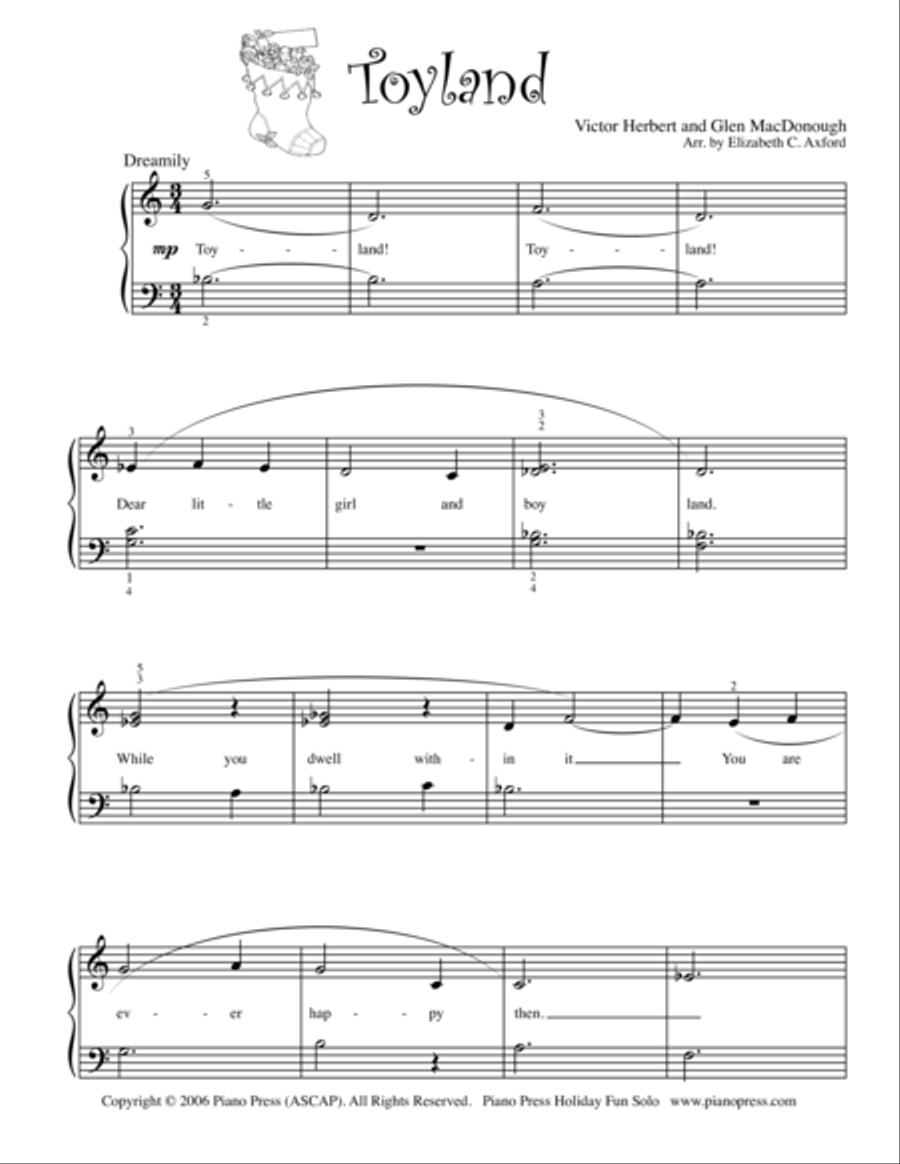 Toyland Easy Piano scores gallery preview page 2