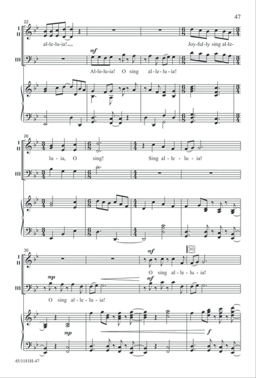 Contemporary Choral Classics 3-Part scores gallery preview page 47