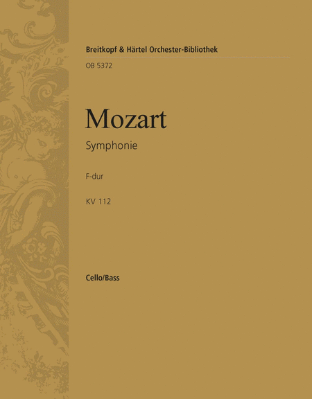 Symphony [No. 13] in F major K. 112