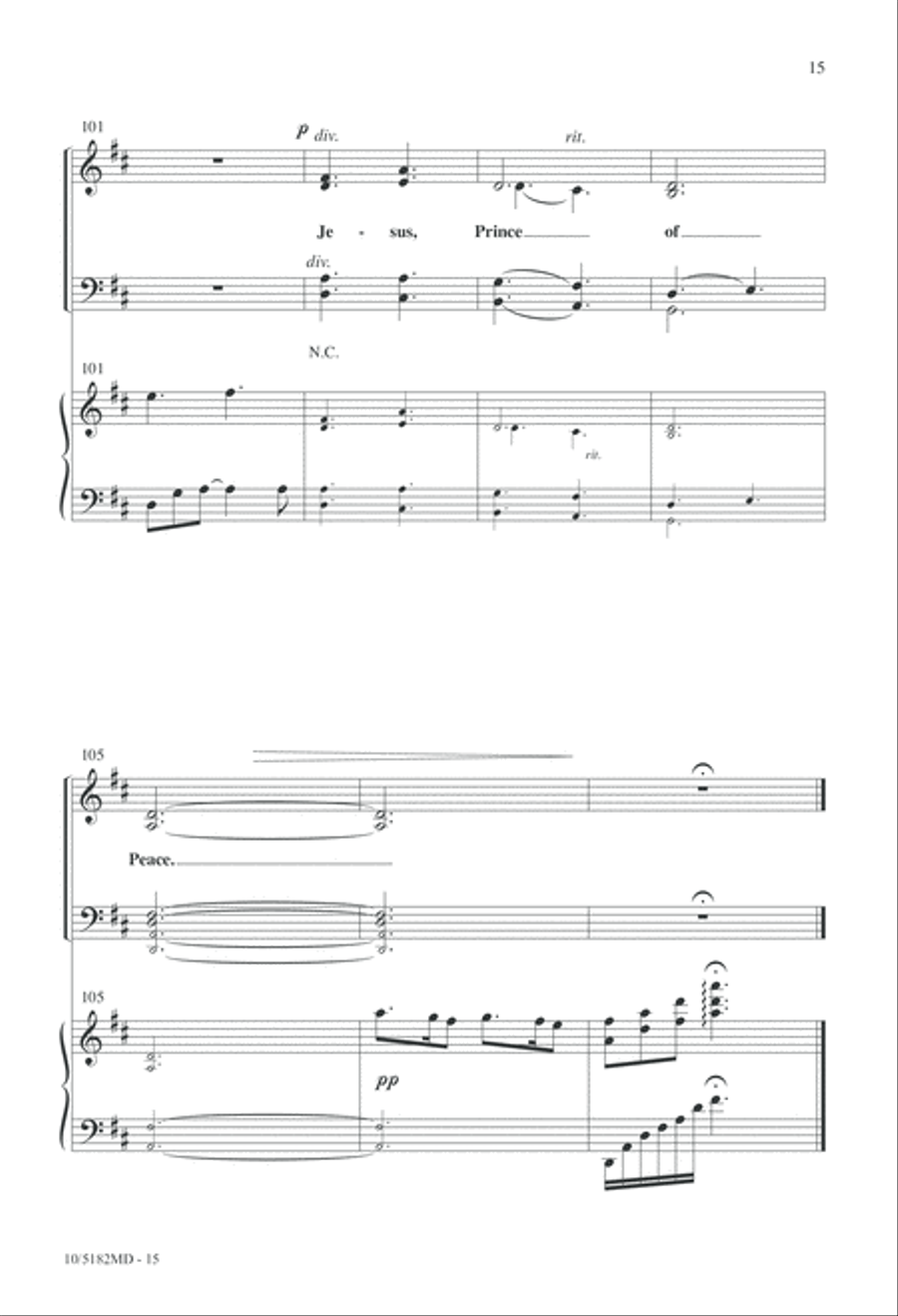 Jesus, Prince of Peace 4-Part scores gallery preview page 15