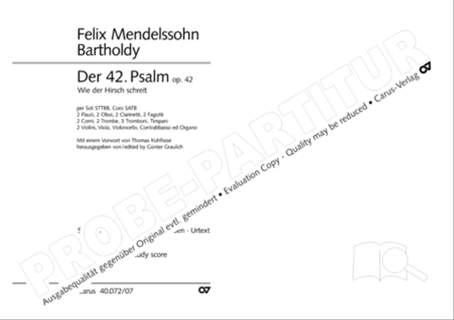 Psalm 42 4-Part scores gallery preview page 2