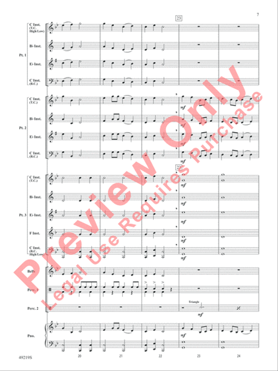 Dragon Dance Concert Band scores gallery preview page 8