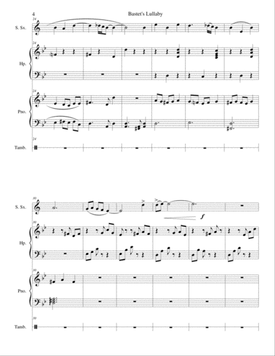 Bastet's Lullaby School and Community scores gallery preview page 5
