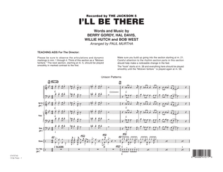 Book cover for I'll Be There - Full Score